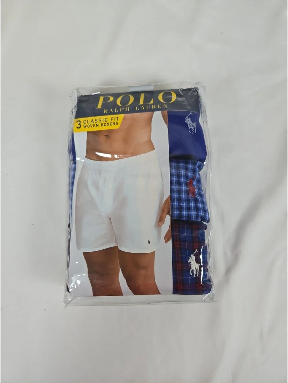 Polo Ralph Lauren Classic Fit Cotton Woven Boxers 3 Mix Pack Size XL